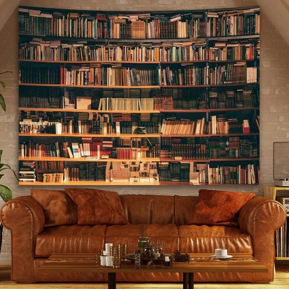 Unopened “Vintage Bookshelf” fabric backdrop